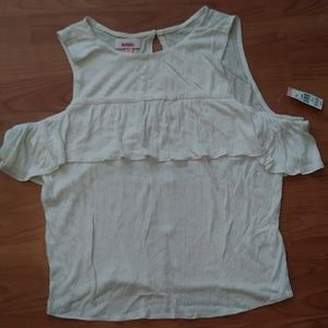 Bongo NWT cold shoulder top